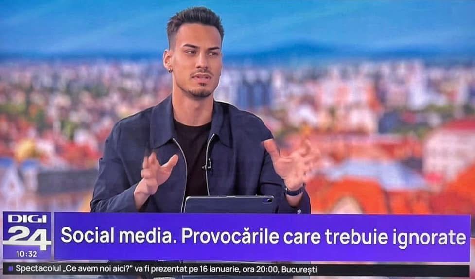 Robert-Nicolae Feraru invitat la Digi24: Social media: provocările care trebuie ignorate