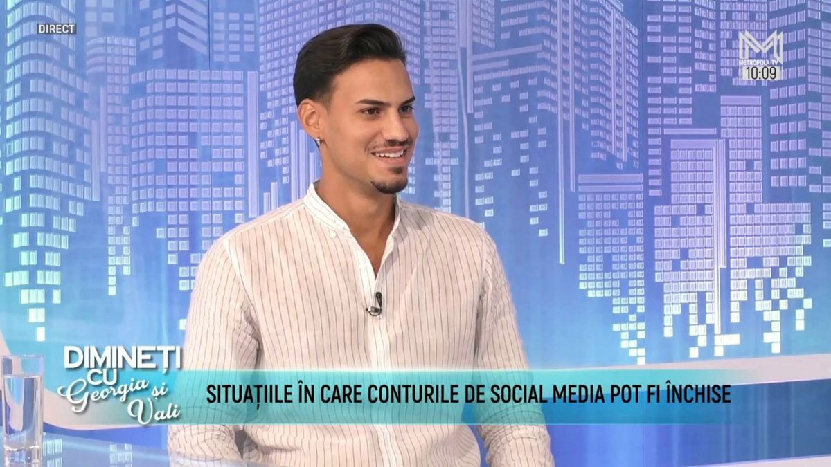 Robert-Nicolae Feraru invitat la Metropola TV: Situațiile în care conturile de social media pot fi închise