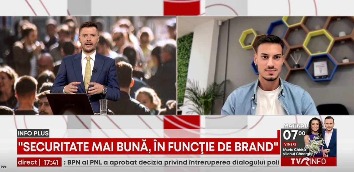 Robert-Nicolae Feraru invitat la TVR Info: Securitate mai bună, în funcție de brand
