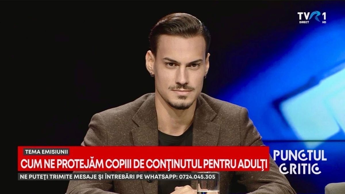 Robert-Nicolae Feraru invitat la TVR 1 · Punctul critic: Cum ne protejăm copiii de conținutul pentru adulți